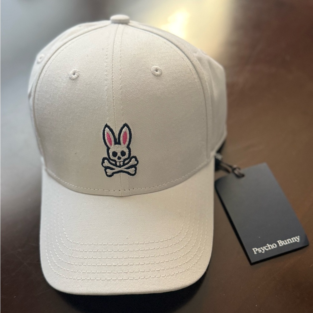 Psycho Bunny White Cap